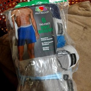 Men's XL Fruit of the Loom Knit boxers
